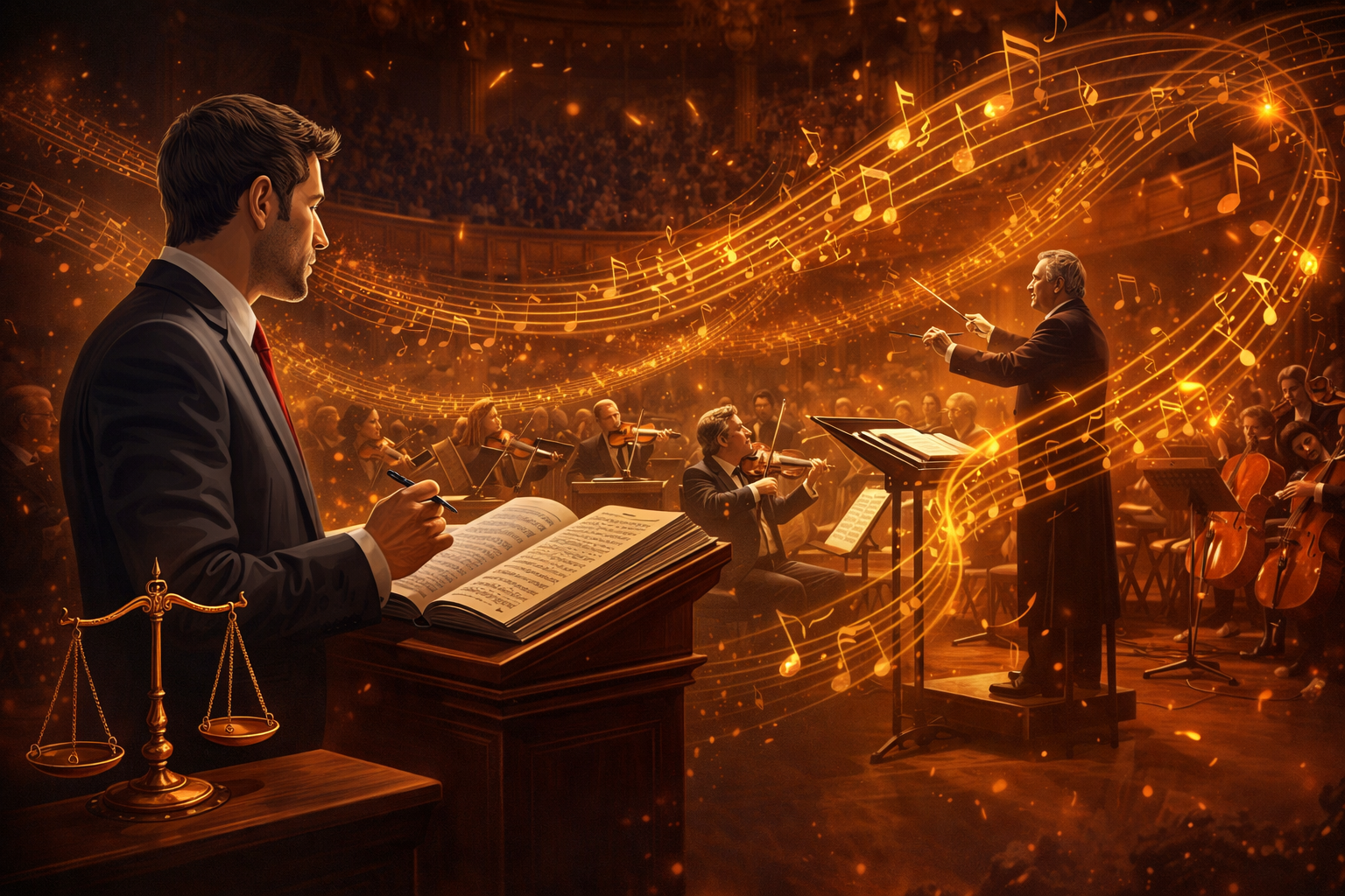 A ARTE DE ADVOGAR SE ASSEMELHA A UMA SINFONIA MUITO BEM TOCADA