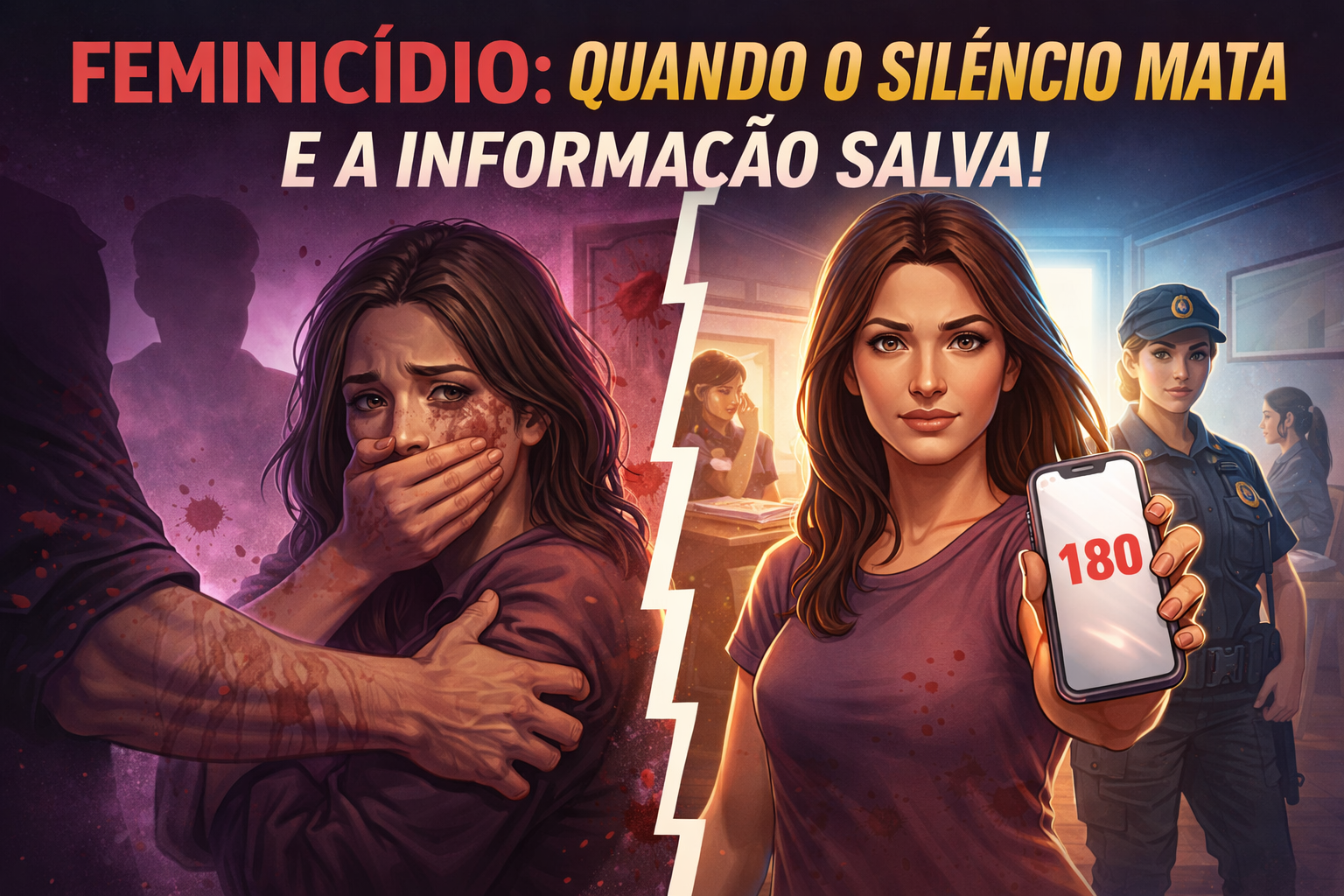 Feminicídio: Quando o silêncio mata e a informação salva!